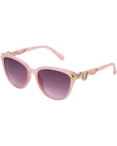 Betsey Johnson Serpentine Sunglasses Cateye - Pink