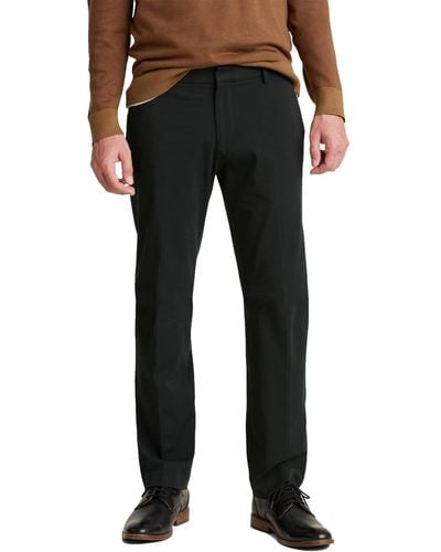 Dockers City Trouser Straight Fit Smart 360 Tech Pants - Black