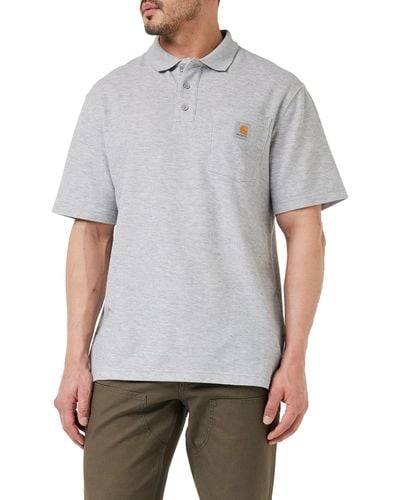 Carhartt Contractor'S Work Pocket Polo Shirt - Grau