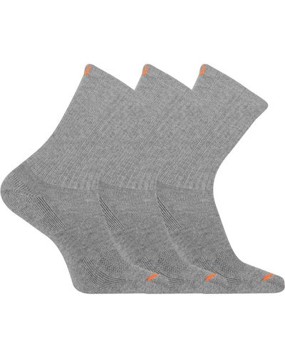 Merrell Cushioned Cotton Crew Sock 3 Pair Pack - Gray