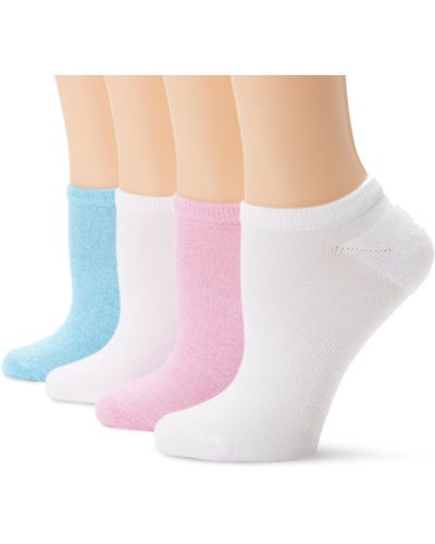 Hanes Plus-size Comfort Extended Size Assorted Casual Socks - Purple