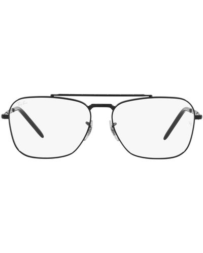 Ray-Ban Rx3636v New Caravan Square Prescription Eyewear Frames - Black