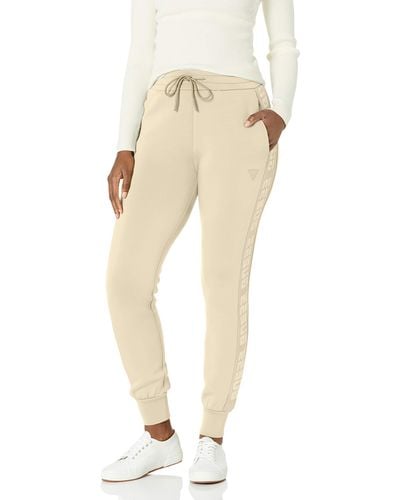 Guess AGGIE LONG PANT Beige - Free Delivery with  ! -  Clothing jogging bottoms Women £ 66.30