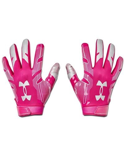 Under Armour F8 Football Gloves , - Pink