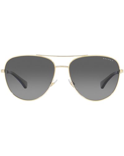 Ralph By Ralph Lauren Ra4139 Polarized Round Sunglasses - Black