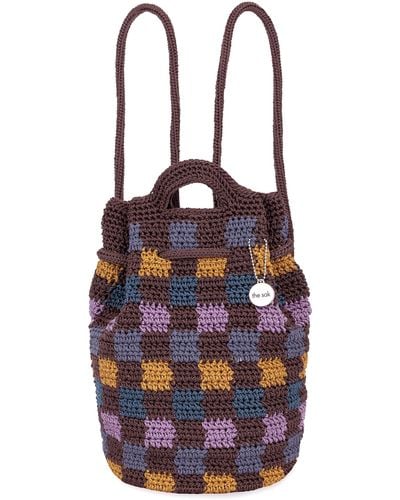 The Sak Small Dylan Backpack In Crochet - Purple