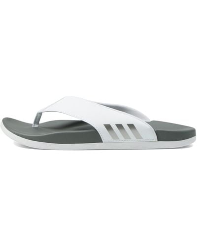 adidas Adilette Comfort Flip-flop White/taupe Metallic 9 B - Gray