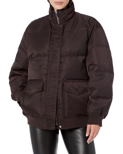 Theory Oversized Puffer - Brown