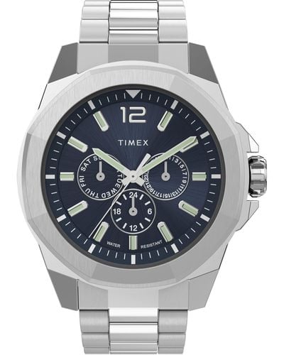 Timex Essex Avenue Multifunction 44mm Tw2v43300vq Quartz Watch - Metallic