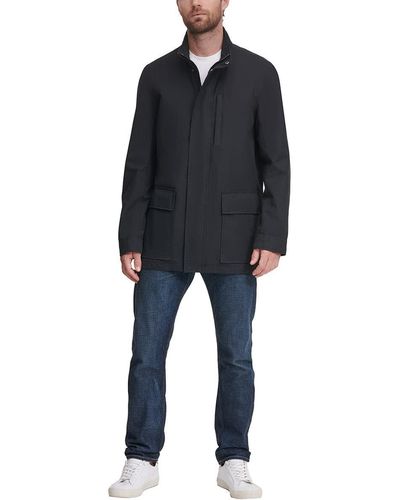 Cole Haan City Rain Topcoat - Black