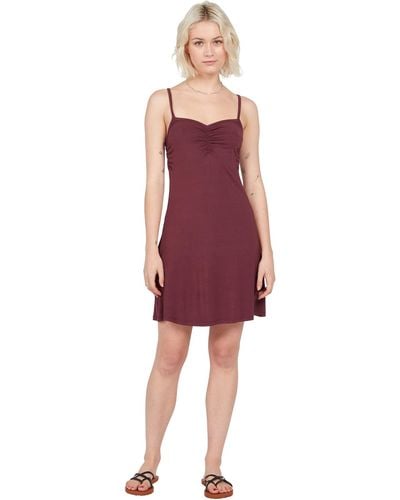 Volcom Scenic Stone Fit And Flare Knit Dress - Red