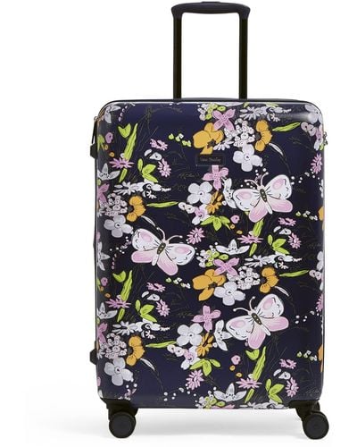 Vera Bradley Womens Hardside Rolling Suitcase Luggage - Blue