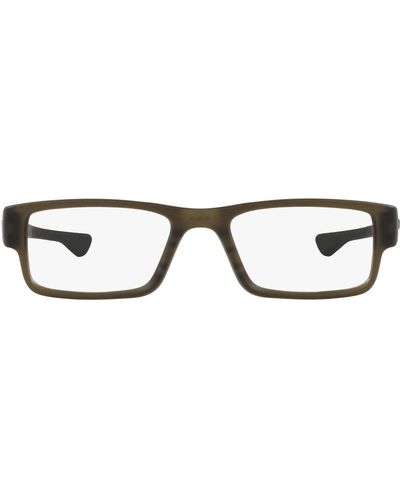 Oakley Airdrop Ox8046 804601 55mm Satin Black Rectangle Eyeglasses For + Bundle With Designer Iwear Complimentary Eyewear Kit