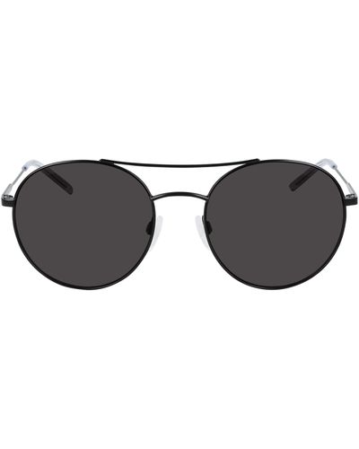 DKNY Dk305s Round Sunglasses - Black