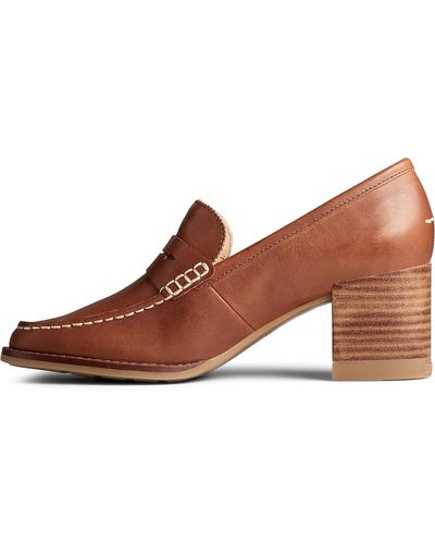 Sperry Top-Sider Seaport Penny Heel Leather - Brown