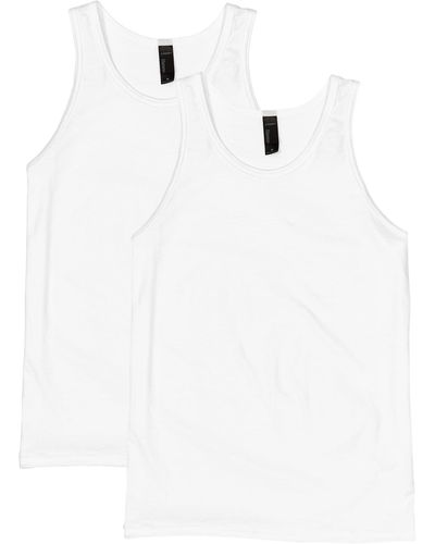 Hanes Mens X-temp 2 Pack Tank Top Cami Shirt - White