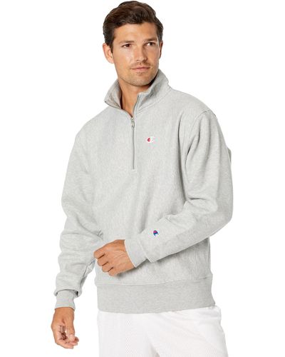 Champion Reverse Weave® 1/4 Zip Pullover Oxford Gray Xl