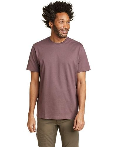 Eddie Bauer Legend Wash 100% Cotton Short-sleeve Classic T-shirt - Purple