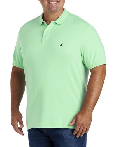 Nautica Classic Fit Short Sleeve Solid Soft Cotton Polo Shirt Poloshirt - Grün