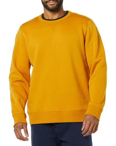 Goodthreads Crewneck Washed Fleece Sweatshirt - Yellow