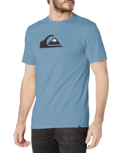 Quiksilver Comp Logo Tee Shirt - Blue