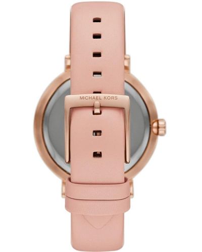 Michael Kors Addyson Three-hand Blush Leather Watch - Pink
