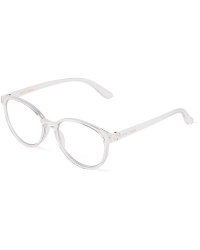 Betsey Johnson Womens Astra Glasses Blue Light Glasses - White