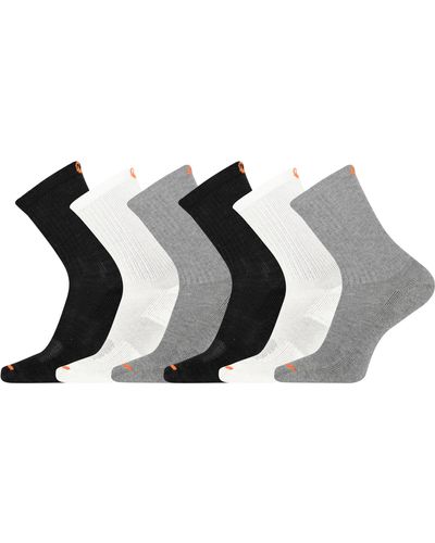 Merrell Cushioned Cotton Crew Socks - Black