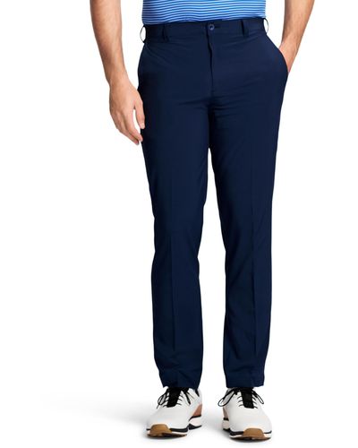Izod Golf Swingflex Straight-fit Flat-front Pants - Blue