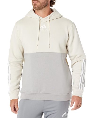 adidas Essentials Colorblock Hoodie - Gray