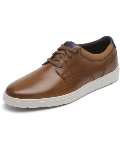 Rockport Total Motion Court Plain Toe Oxford - Brown