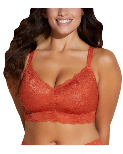 Cosabella Womens Never Say Never Curvy Sweetie Bralette Bra - Red