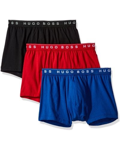 BOSS 3-pack Cotton Trunks, Red