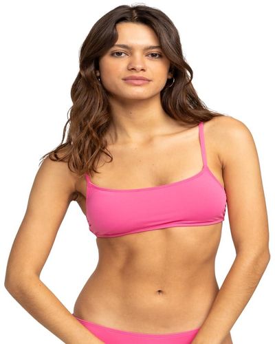 Roxy Beach Classics Bralette Bikini Top - Pink