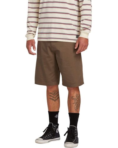 Volcom Mens Vmonty Chino Casual Shorts - Multicolor