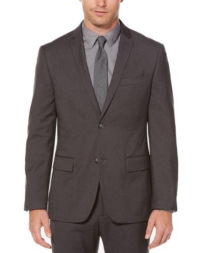 Perry Ellis Slim Fit Solid Suit Jacket - Gray