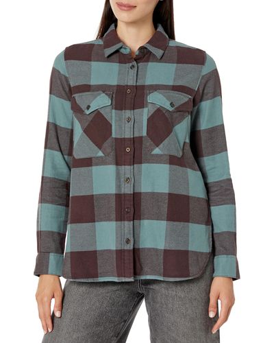 Pendleton Long Sleeve Madison Cotton Flannel Shirt - Gray