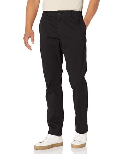 Vince S Sueded Twill Garment Dye Pant - Black