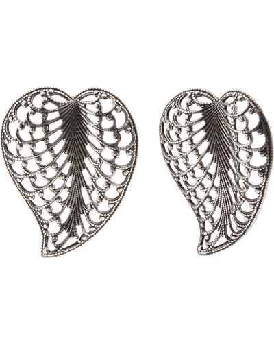 ALEX AND ANI V18e13rs,queen Of Hearts Earrings,rafaelian Silver,silver,earring - Black