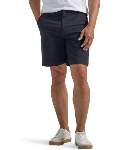 Lee Jeans Extreme Motion Regular Fit Synthetic Flat Front Short - Blue