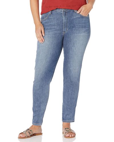 James Jeans Plus Size High Rise Skinny Jean In Bel-air - Blue