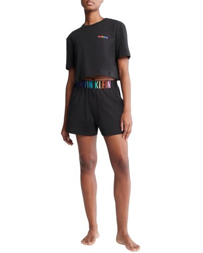 Calvin Klein Intense Power Pride Lounge Sleep Shorts - Black