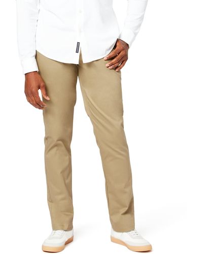 Dockers Athletic Fit Signature Khaki Lux Cotton Stretch Pants - Creaseless - Natural