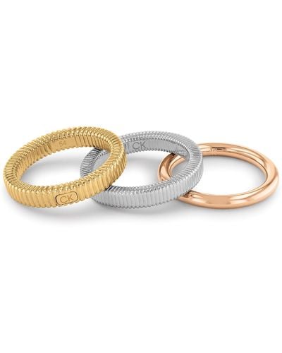 Calvin Klein Jewelry Stackable Rings - Multicolor