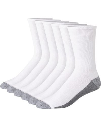 Hanes Mens Max Cushion Socks - White