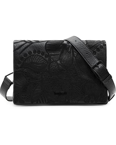 Desigual Bag, Sac Alpha Dortmund Flap 2000 Noir , Taille Unique