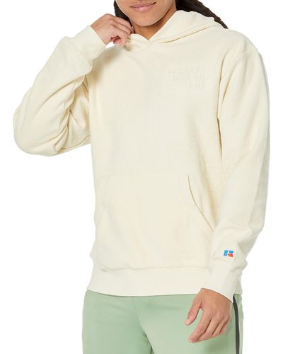 Russell Graphic Logo Hooded Sweatshirt - Natural