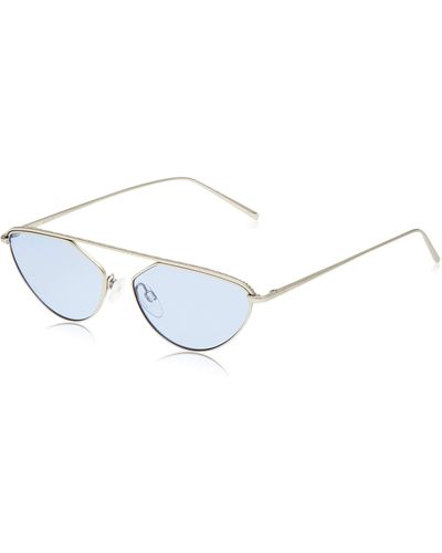 DKNY Dk109s Oval Sunglasses - Metallic