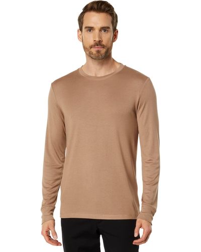 Theory Essential Tee Long Sleeve Anemon - Natural