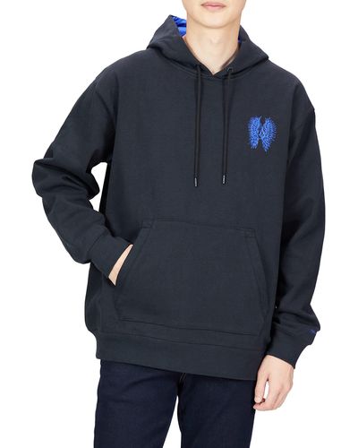 Volcom Di Pullover Hooded Riding Snowboard Fleece Sweatshirt - Blue